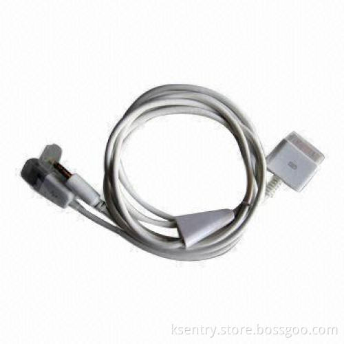 USB 3.5mm Aux Audio Data Sync Power Charger Cable/Dock Connector for iPhone 4S/4/3GS